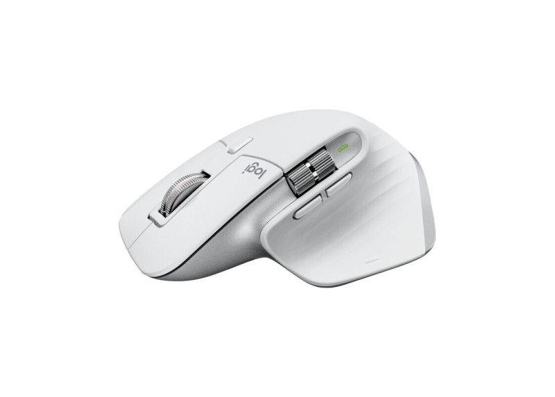 Logitech MX Master 3S | Draadloze Muis | RF-Draadloos + Bluetooth | 8000 DPI | Zilver/Wit
