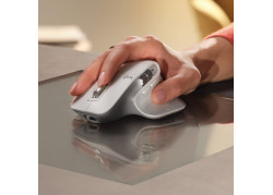Logitech MX Master 3S | Draadloze Muis | RF-Draadloos + Bluetooth | 8000 DPI | Zilver/Wit