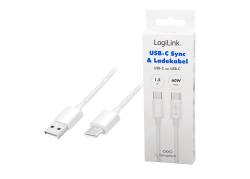 USB-C 2.0(M) <> USB-C(M) 1.5m LogiLink 60W/480Mbps wit