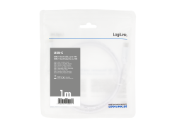 USB-C 3.2(M) <> USB-C(M) 1.0m LogiLink 100W/10Gbs/4K wit
