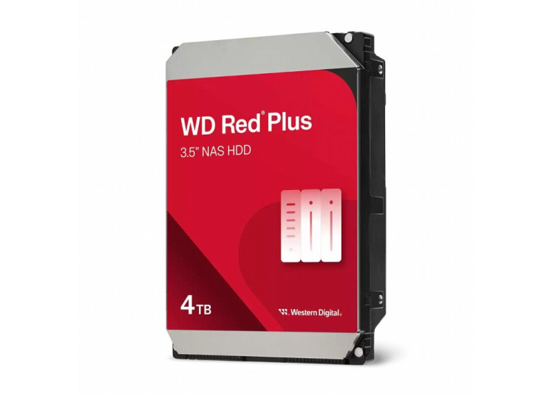 Western Digital Red Plus WD40EFZZ | Interne HDD 4 TB | 3.5" SATA III | 5400 RPM | 128 MB Cache