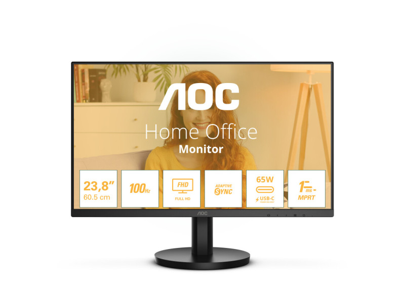 AOC 24B3CA2 | 23,8" Full HD IPS | 100Hz | USB-C en HDMI | Monitor