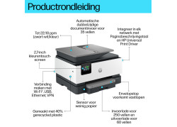 HP OfficeJet Pro 9120b | All-in-One Inkjetprinter | 4800 x 1200 DPI | Wi-Fi | Kleur | ADF | GEBRUIKT