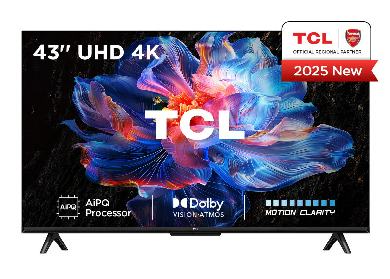 TCL 43V6C | 43" 4K Ultra HD DLED Smart TV | Google TV | Dolby Vision | 60Hz | HDMI 2.1