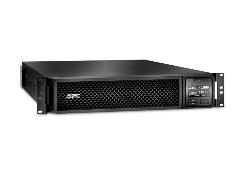 APC Smart-UPS SRT3000RMXLI-NC | 3000 VA / 2700 W | 2U Rackmount | 8x IEC C13 & 2x IEC C19 Stopcontacten | Zuivere Sinusgolf | Du