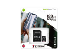 Kingston Canvas Select Plus | MicroSDXC | 128GB | Class 10 | UHS-I U1