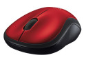 Logitech M185 | Draadloze Muis | Links- en Rechtshandig | RF | 1000 DPI | Zwart/Rood