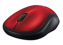 Logitech M185 | Draadloze Muis | Links- en Rechtshandig | RF | 1000 DPI | Zwart/Rood