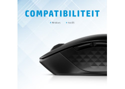 HP 430 | Multi-Device Draadloze Muis | Links- en Rechtshandig | RF + Bluetooth | 1200 DPI | Zwart