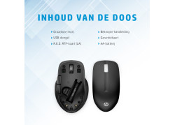 HP 430 | Multi-Device Draadloze Muis | Links- en Rechtshandig | RF + Bluetooth | 1200 DPI | Zwart