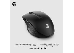 HP 430 | Multi-Device Draadloze Muis | Links- en Rechtshandig | RF + Bluetooth | 1200 DPI | Zwart