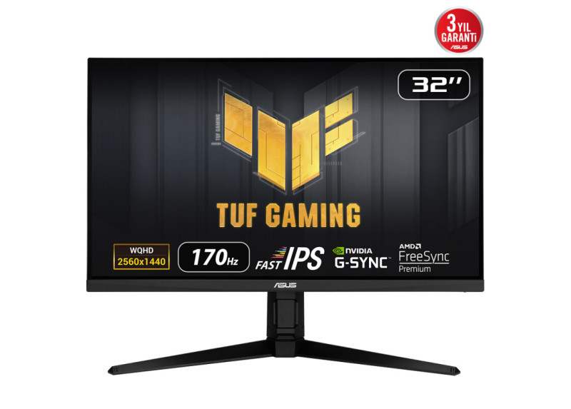 ASUS TUF Gaming VG32AQL1A 31.5'' | 2560x1440 QHD IPS | 160Hz | 1ms | FreeSync Premium | Gaming Monitor | Zwart