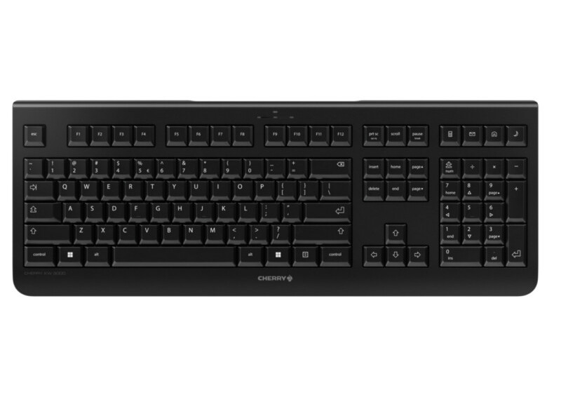 CHERRY KW 3000 | Draadloos Toetsenbord | USB ontvanger | QWERTY | Zwart