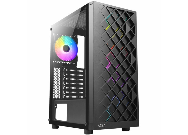 Azza Spectra RGB | Midi Tower Case | Zwart