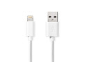 Nedis CCGL39300WT20 | Lightning-naar-USB-A kabel | 2 m | Lightning Male naar USB-A Male | Opladen en synchroniseren | Wit