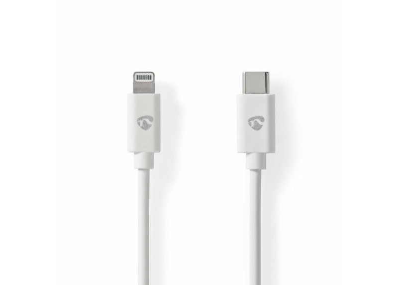 Nedis CCGL39650WT20 | Lightning-naar-USB-C kabel | 2 m | Lightning Male naar USB-C Male | Opladen en synchroniseren | Wit