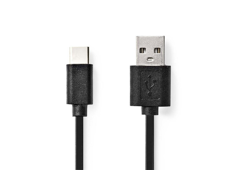 Nedis CCGL60600BK10 | USB 2.0 | USB-A naar USB-C | 1m | Zwart