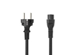 Nedis CEGL10130BK20 | Elektriciteitssnoer | 2 m | CEE 7/17 naar CEE 16/5 | Zwart