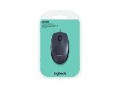 Logitech M100 | Bedrade USB Muis | Zwart