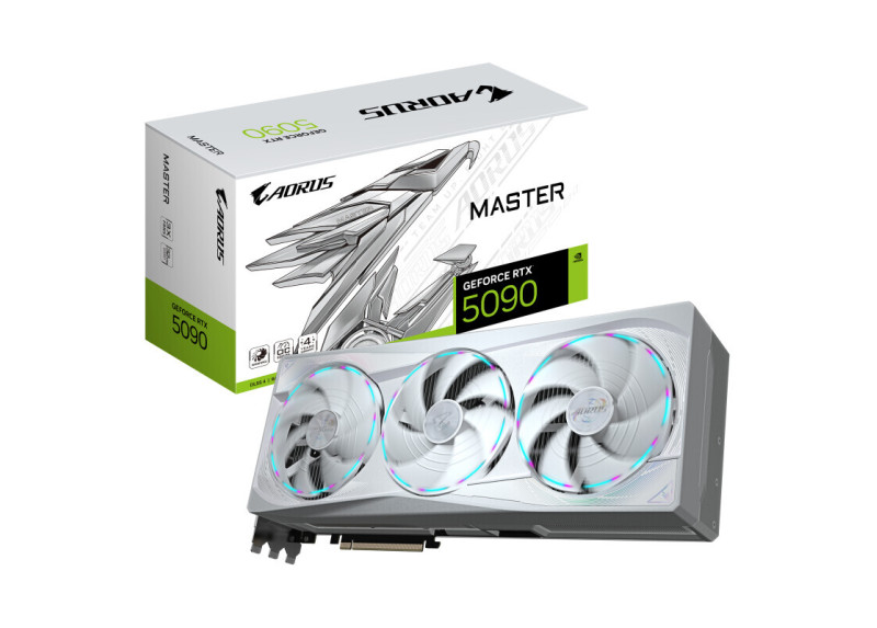 Gigabyte GeForce RTX 5090 MASTER ICE | 32 GB GDDR7 VRAM | 4K Gaming & AI | Videokaart | GPU | Nvidia