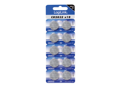 LogiLink Knoopcel CR-2032 blister 10-stuks