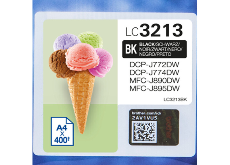 Brother LC-3213BK Zwart 400 pagina's (Origineel)