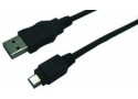 USB-A 2.0 (M) --> USB-mini-B (M) 1.80m LogiLink Zwart