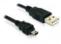USB-A 2.0 (M) --> USB-mini-B (M) 1.80m LogiLink Zwart