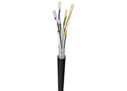 Cat7 Outdoor 100m. S/FTP Zwart Draka AWG23 Cu