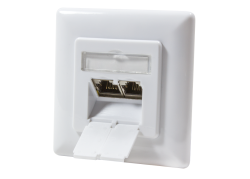 Inbouwdoos 2xRJ45 Cat6 LogiLink Signal Wit