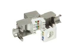 Keystone Jack RJ45 Cat6A Shielded LogiLink standard