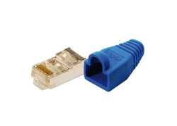 Patchstekker RJ45 Cat5e Shielded 10st LogiLink Blauw