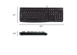 BE KB Logitech K120 Zwart bedraad (Belgische layout)