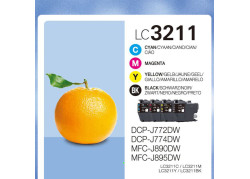 Brother LC-3211VAL Value Pack 4x 200 paginaÂ´s(Origineel)