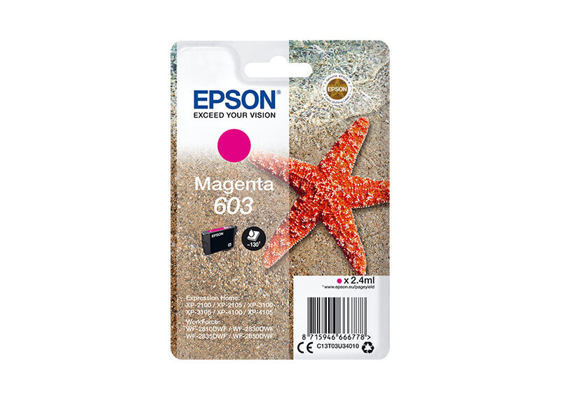 Epson 603 Singlepack Magenta 2,4ml (Origineel) starfish