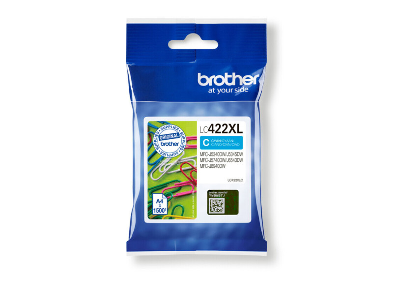 Brother LC-422XLC Cyaan 1.500 pagina's (Origineel)