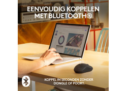 Logitech M240 Silent Optical USB-A Zwart Retail Wireless