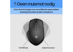 HP M280 Silent Optical USB-A Zwart Retail Wireless