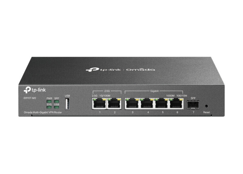 TP-Link ER707-M2 Omada Multi-Gigabit VPN Router.