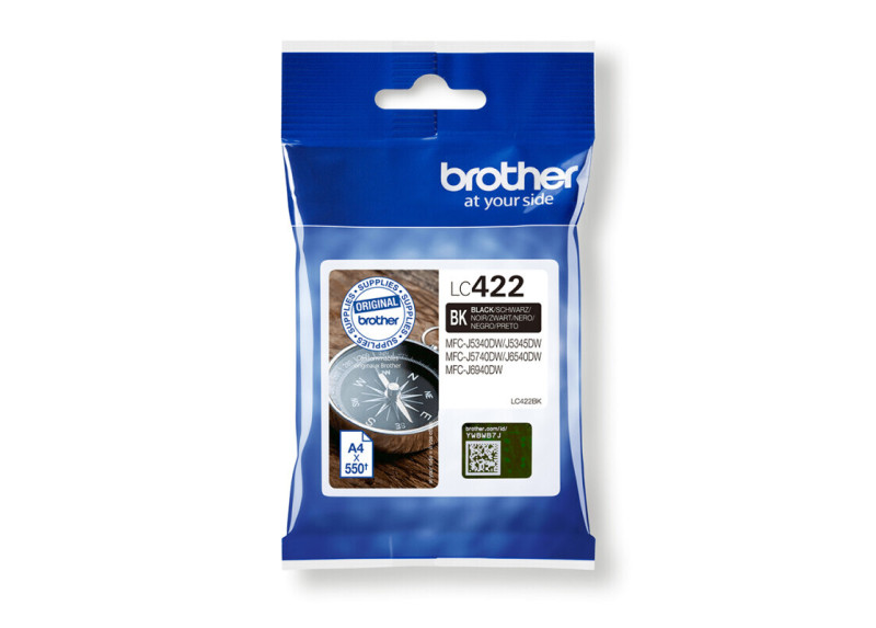 Brother LC-422XLBK Zwart 64,0ml (100% Comp. Chip)
