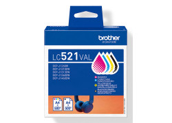 Brother LC-521VAL Value Pack 4x 500 paginaÂ´s (Origineel)