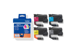 Brother LC-521VAL Value Pack 4x 500 paginaÂ´s (Origineel)