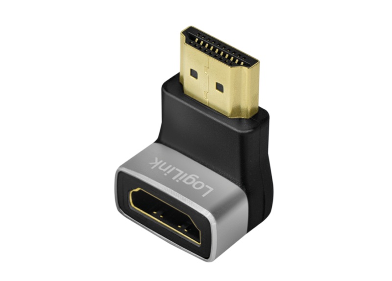 Adapter HDMI (F) <--> HDMI (M) 90&deg; 8K/60Hz LogiLink