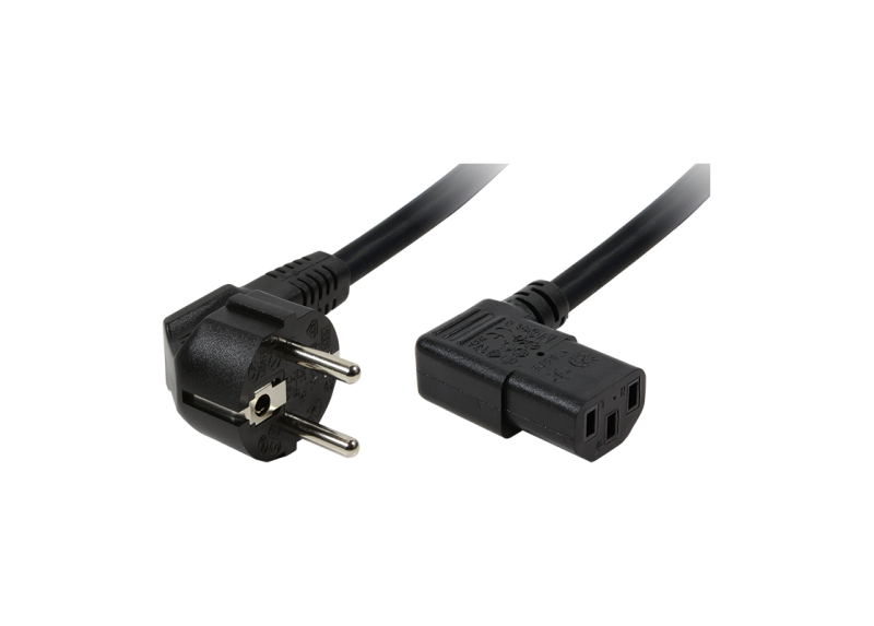 Voedingskabel 2.00m 90&deg; LogiLink