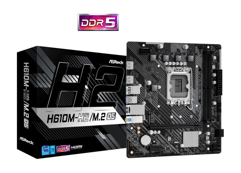 ASRock 1700 H610M-H2/M.2 D5 - DDR5/M.2/2xHDMI/ÂµATX