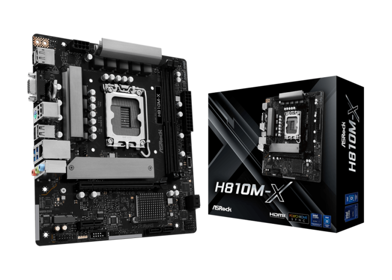 ASRock 1851 H810M-X - DDR5/M.2/DP/HDMI/VGA/ÂµATX