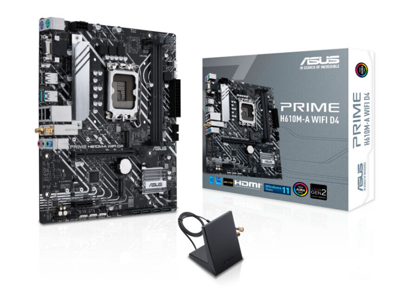 ASUS 1700 H610M-A WIFI D4 PRIME - DDR4/2xM.2/DP/HDMI/VGA