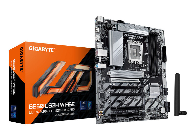 Gigabyte 1851 B860 DS3H WIFI6E - DDR5/M.2/DP/HDMI/ATX