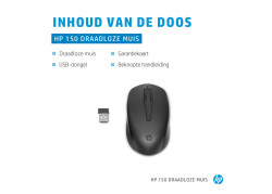 HP 150 Optical USB-A Zwart Retail Wireless
