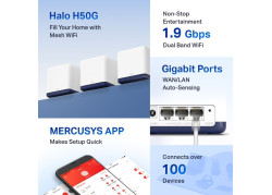 MERCUSYS Mesh HALO H50G - AC1900 Gigabit set van 3